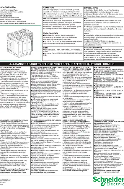schneider施耐德FuPacT GS - 开关切断器保险丝 50_63 A - 说明页